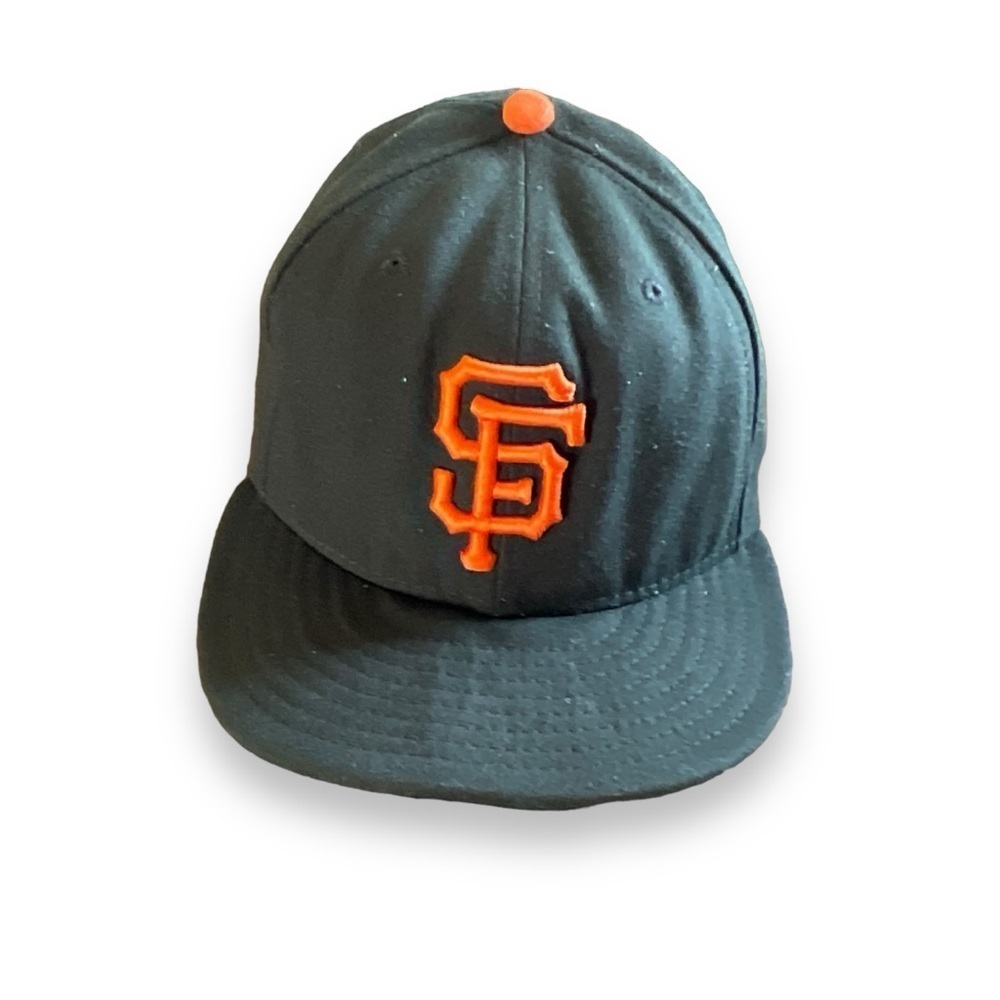 MLB Hat San Francisco Giants New Era 59Fifty Black Orange On Field Baseball Cap